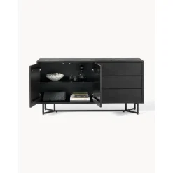 Credenza In Legno Massiccio Con Ante E Cassetti Luca*Westwing Collection Outlet
