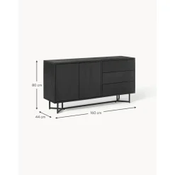Credenza In Legno Massiccio Con Ante E Cassetti Luca*Westwing Collection Outlet