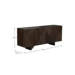 Credenza In Legno Massiccio Con Ante Louis*Westwing Collection Hot