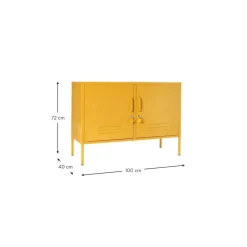 Credenza In Metallo Con Ante Mustard*Mustard Made Outlet