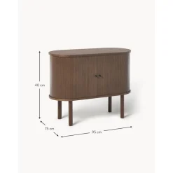Credenza Piccola Con Frontale Scanalato Calary*Westwing Collection Hot