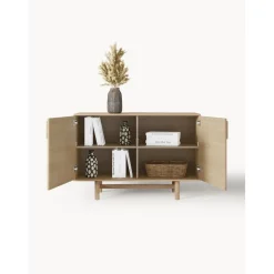 Credenza Piccola In Legno Di Quercia Con Ante Diana*Westwing Collection New
