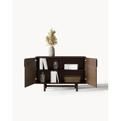 Credenza Piccola In Legno Di Quercia Con Ante Diana*Westwing Collection New