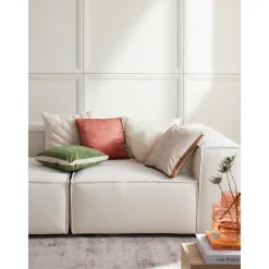 Cuscino A Forma Di Scatola In Velluto Con Bordino Tia*Westwing Collection Sale