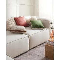 Cuscino A Forma Di Scatola In Velluto Con Bordino Tia*Westwing Collection Sale