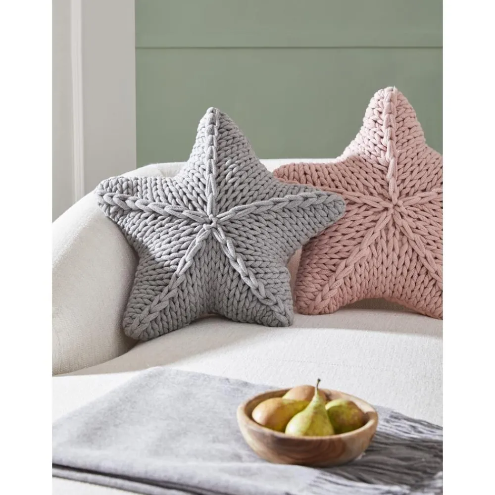 Cuscino A Maglia Grossa Color Grigio Chiaro Sparkle*Westwing Collection Online