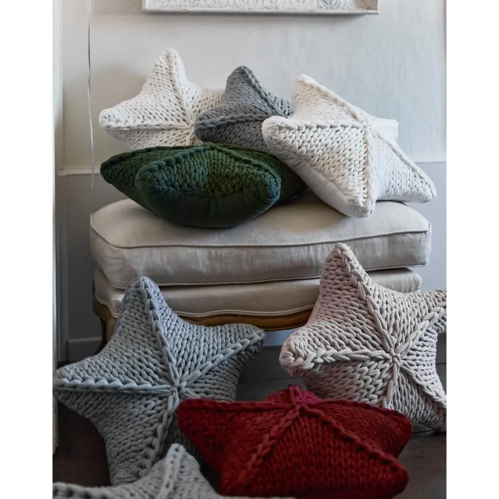 Cuscino A Maglia Grossa Color Grigio Chiaro Sparkle*Westwing Collection Online