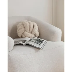 Cuscino Annodato In Tessuto Teddy Twist*Westwing Collection New