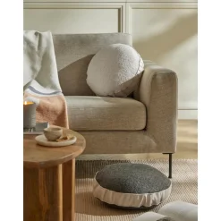 Cuscino Arredo Rotondo In Boucle Con Bordino Aya*Westwing Collection New