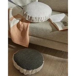 Cuscino Arredo Rotondo In Boucle Con Bordino Aya*Westwing Collection New