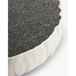Cuscino Arredo Rotondo In Boucle Con Bordino Aya*Westwing Collection New