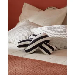 Cuscino Decorativo Imbottito In Velluto A Righe Knot*Westwing Collection Fashion