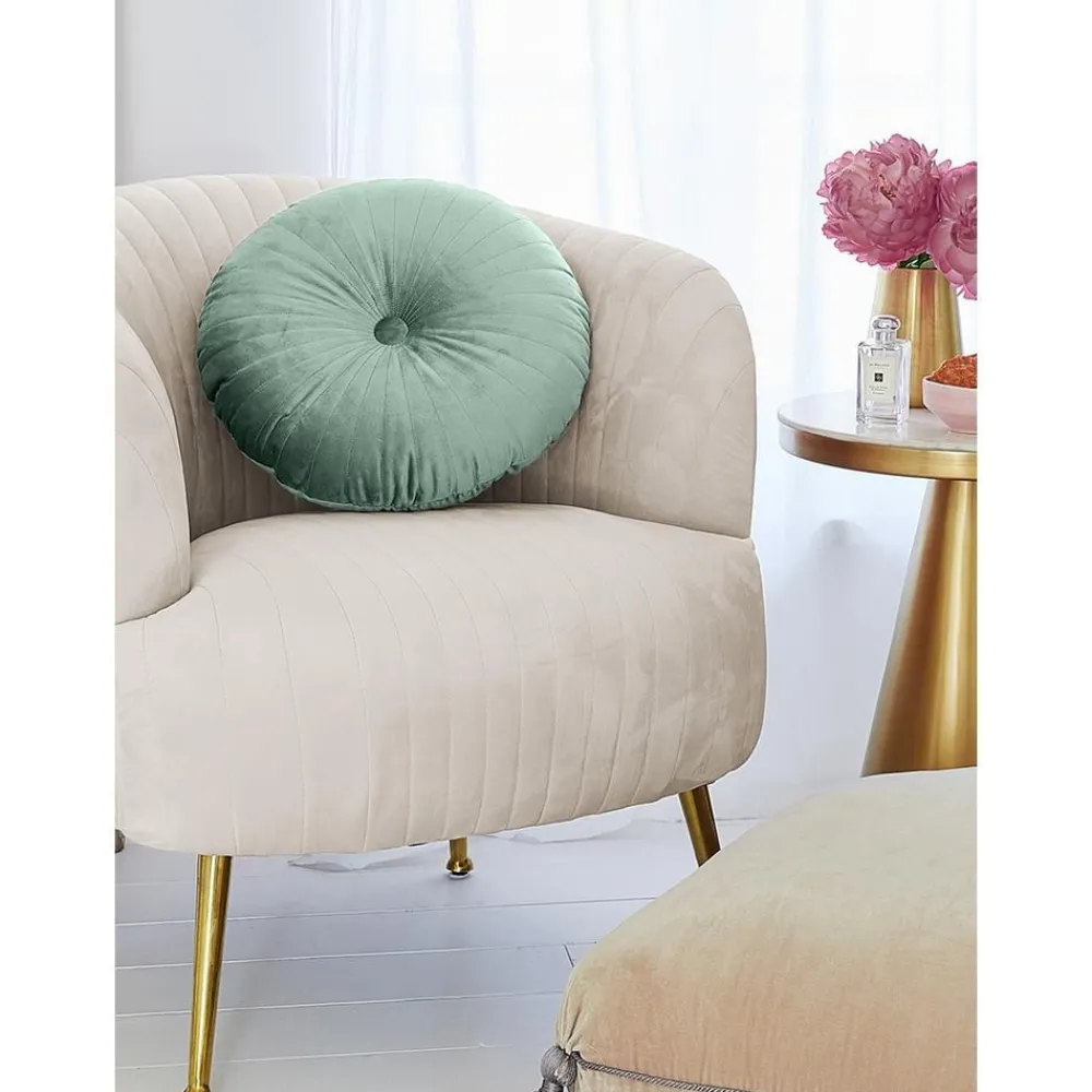 Cuscino Rotondo In Velluto Lucido Monet*Westwing Collection Best