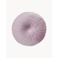 Cuscino Rotondo In Velluto Lucido Rosa Cipria Monet*Westwing Collection Sale