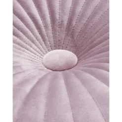 Cuscino Rotondo In Velluto Lucido Rosa Cipria Monet*Westwing Collection Sale