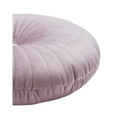 Cuscino Rotondo In Velluto Lucido Rosa Cipria Monet*Westwing Collection Sale