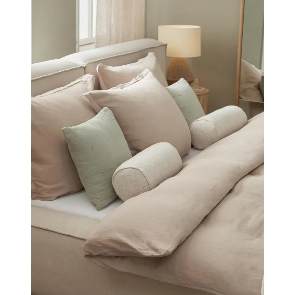 Cuscino Rullo In Boucle Con Bordino Aya*Westwing Collection Hot