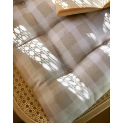 Cuscino Sedia In Cotone A Quadretti Milene*Westwing Collection Hot