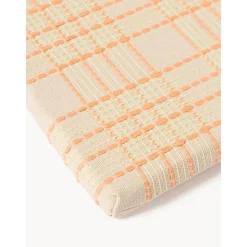 Cuscino Sedia In Cotone A Quadri Con Ricamo Orla*Westwing Collection New