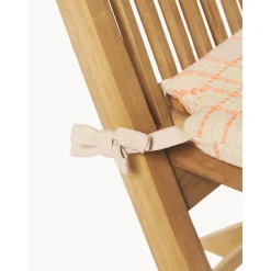 Cuscino Sedia In Cotone A Quadri Con Ricamo Orla*Westwing Collection New