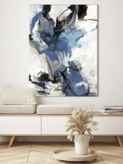 Dipinto Su Tela Fatto A Mano Blue Vibes