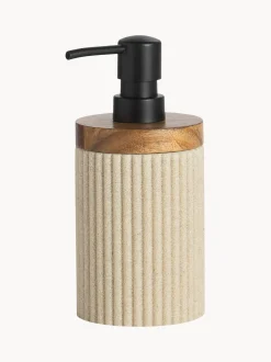 Dispenser Sapone Con Dettaglio In Legno Laura