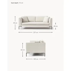 Divano 3 Posti Con Piedini In Metallo Emma*Westwing Collection Online