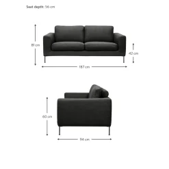 Divano 2 Posti Cucita*Westwing Collection New