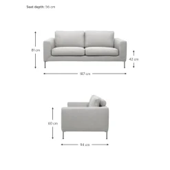 Divano 2 Posti Cucita*Westwing Collection Fashion