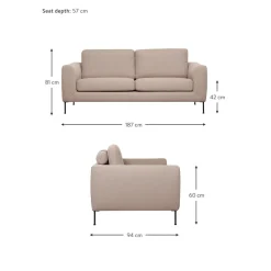 Divano 2 Posti Cucita*Westwing Collection Discount