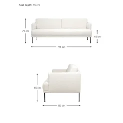 Divano 3 Posti In Teddy Fluente*Westwing Collection Hot