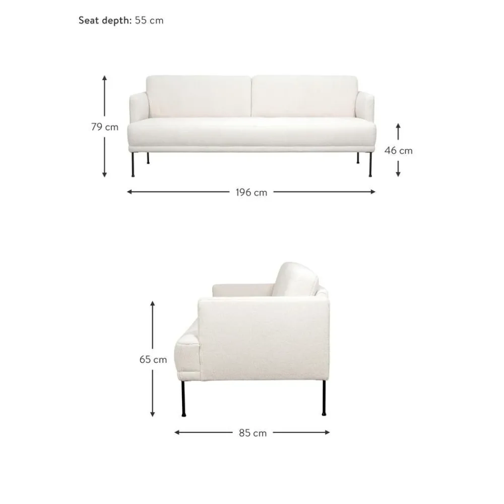 Divano 3 Posti In Teddy Fluente*Westwing Collection Hot