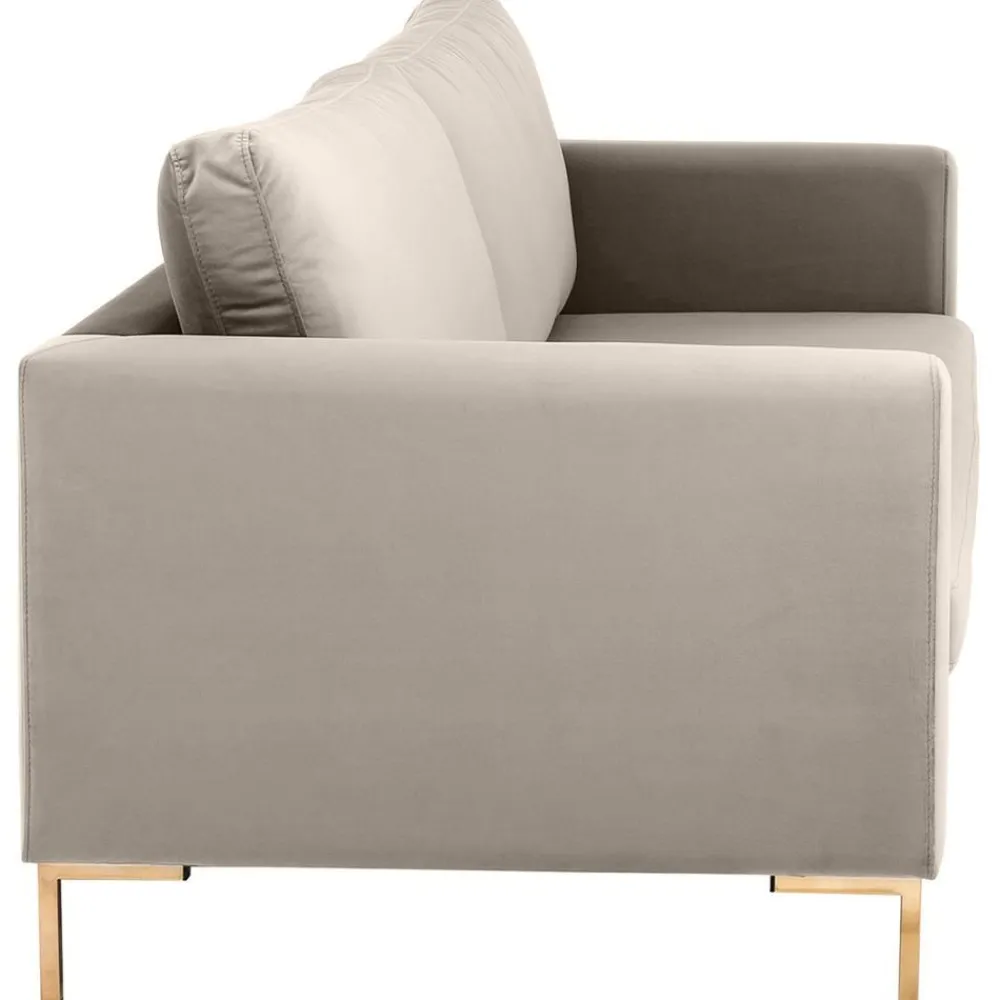 Divano 3 Posti In Velluto Luna*Westwing Collection Online