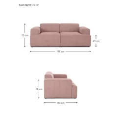 Divano 2 Posti In Velluto A Coste Melva*Westwing Collection Hot