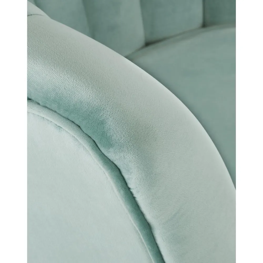 Divano 2 Posti In Velluto Con Piedini In Metallo Oyster*Westwing Collection Sale