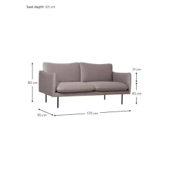 Divano 2 Posti In Velluto Moby*Westwing Collection Hot