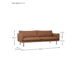 Divano 3 Posti Moby*Westwing Collection Hot