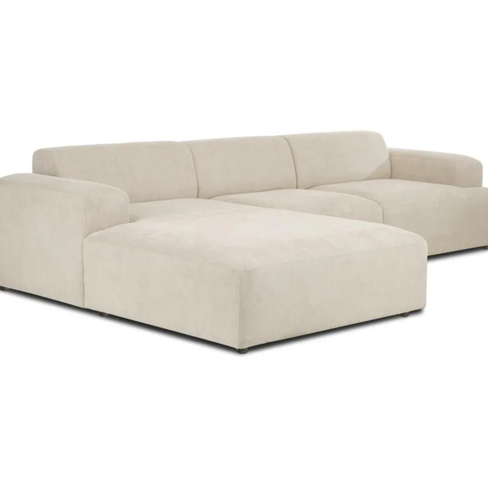 Divano Angolare 4 Posti In Velluto A Coste Melva*Westwing Collection New