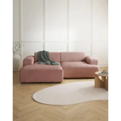 Divano Angolare 3 Posti In Velluto A Coste Melva*Westwing Collection Fashion