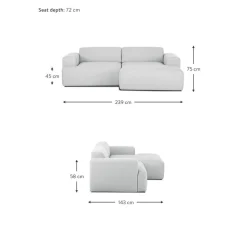 Divano Angolare 3 Posti Melva*Westwing Collection Sale