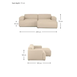 Divano Angolare 3 Posti Melva*Westwing Collection Fashion