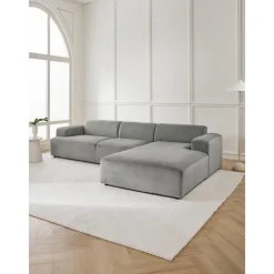 Divano Angolare A 4 Posti In Velluto A Coste Melva*Westwing Collection Outlet