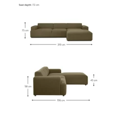 Divano Angolare A 4 Posti Melva*Westwing Collection Hot