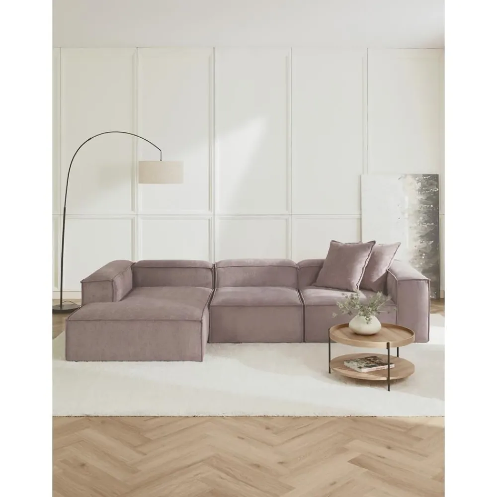 Divano Angolare Componibile In Velluto A Coste Lennon*Westwing Collection Best