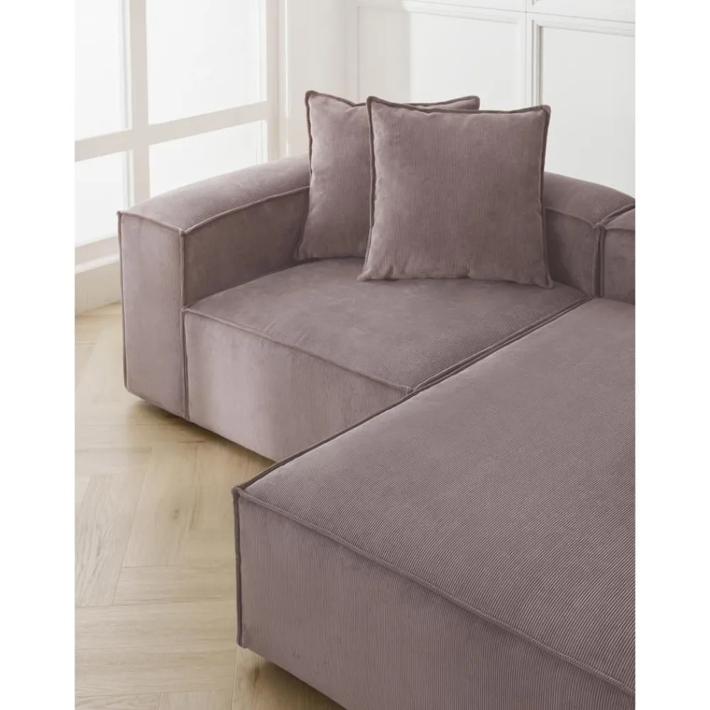 Divano Angolare Componibile In Velluto A Coste Lennon*Westwing Collection Best