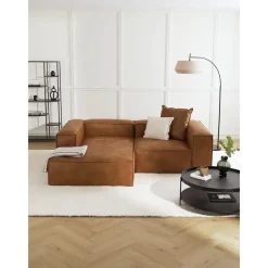 Divano Angolare Componibile In Pelle Riciclata Lennon*Westwing Collection Online