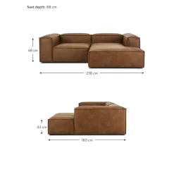 Divano Angolare Componibile In Pelle Riciclata Lennon*Westwing Collection Online