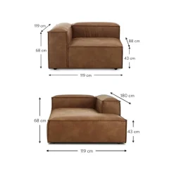 Divano Angolare Componibile In Pelle Riciclata Lennon*Westwing Collection Online