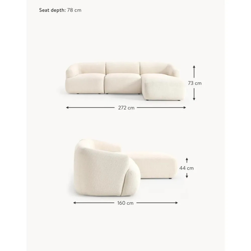 Divano Angolare Componibile 3 Posti In Boucle Sofia*Westwing Collection Discount