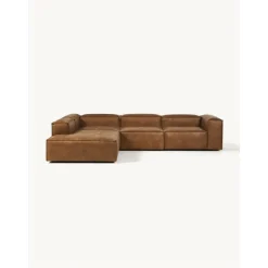 Divano Angolare Componibile Xl In Pelle Riciclata Lennon*Westwing Collection Outlet